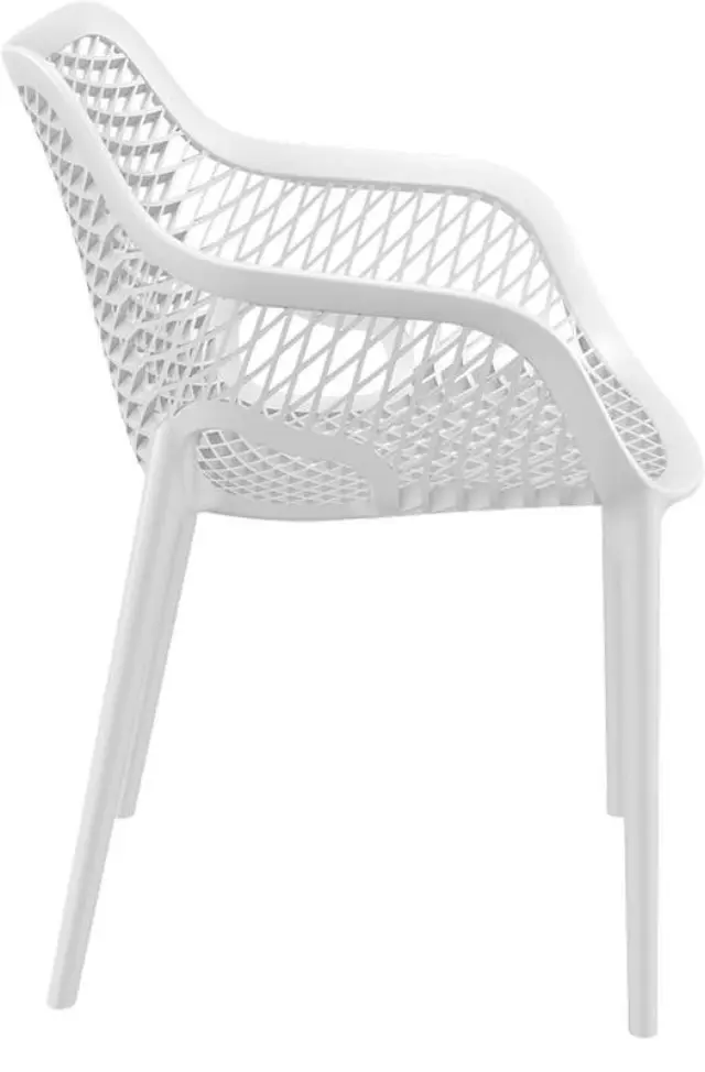 Πολυθρόνα Στοιβαζόμενη AIR Λευκό PP 57x60x81cm 3