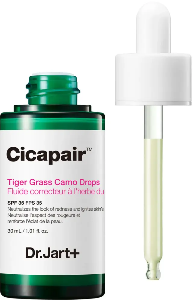 Dr.jart+ Cicapair Tiger Grass Camo Drops Καταπραϋντικό & Ενυδατικό Serum Προσώπου SPF35 για Λάμψη & Ακμή 30ml 2