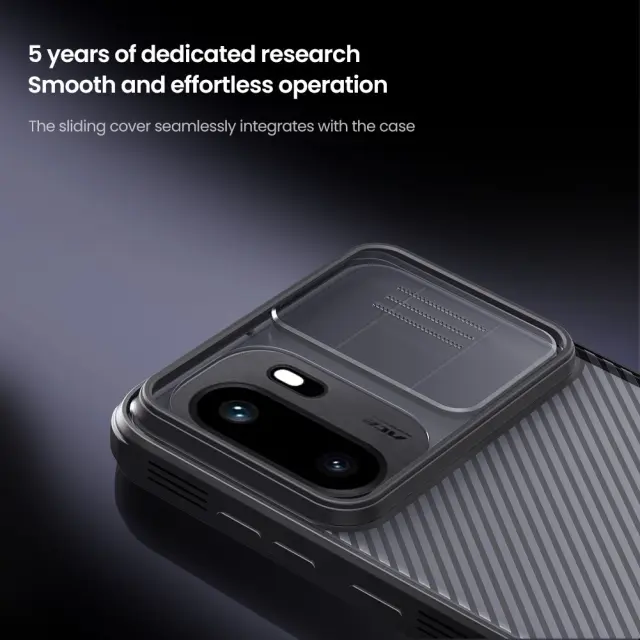Nillkin CamShield PRO Hard Case for OnePlus 15R Transparent Black 3