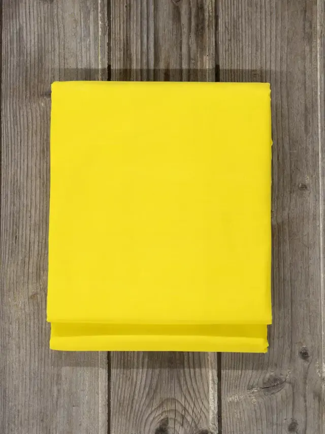 Σεντόνι Unicolors - Yellow Κίτρινο Ημίδιπλο 180x260