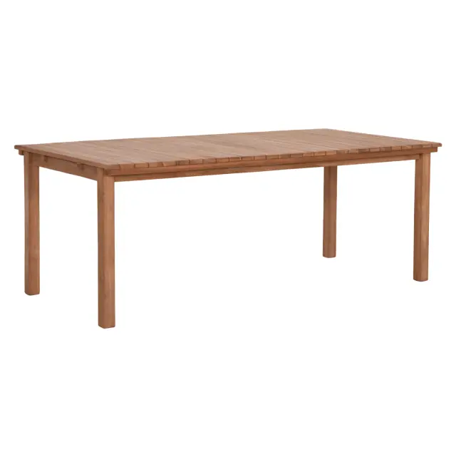 ΤΡΑΠΕΖΙ ΟΡΘΟΓΩΝΙΟ FB96616 ΞΥΛΟ TEAK--ΦΥΣΙΚΟ 200x100x75Υεκ.