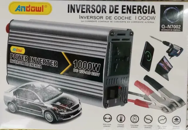Andowl Q-N7002 Inverter Αυτοκινήτου 1000W για Μετατροπή 12V DC σε 220V AC 2