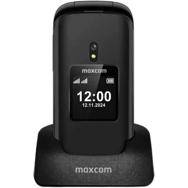 Maxcom MM834 4G Dual Sim 2.4" με Βάση Φόρτισης, Κάμερα, Ραδιόφωνο, Φακό 1000mAh Μαύρο 2