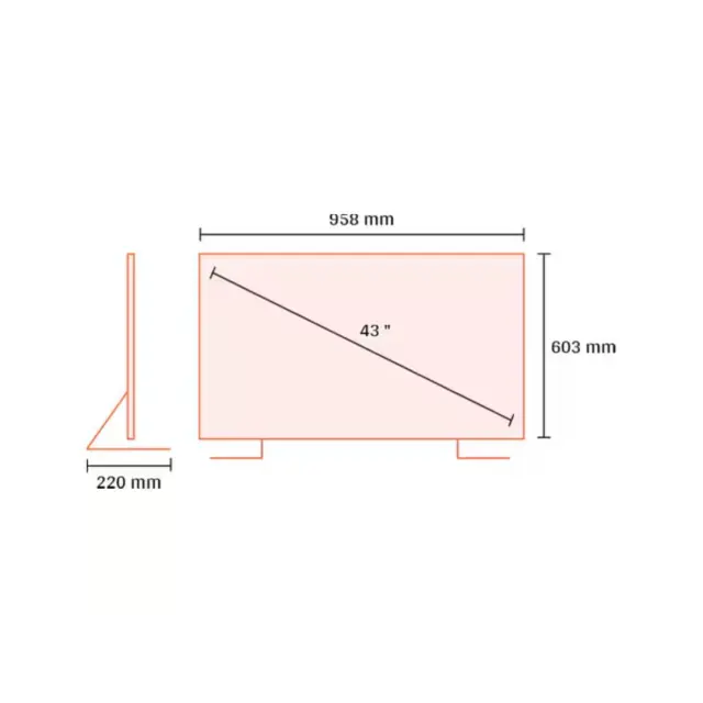 ΤΗΛΕΟΡΑΣΗ 43'' LED 43H665BUV TESLA 3