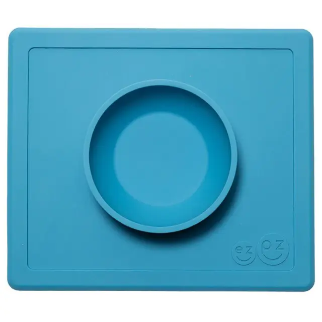 Ezpz: Εκπαιδευτικό μπολ 6+ μηνών Happy Bowl - Blue