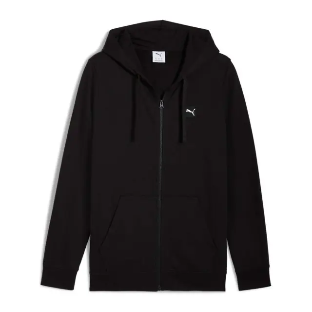 Puma Men's Essentials Elevated Full-Zip Fleece Hoodie Μαύρο 688255-01 (Puma)