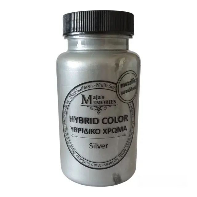 Υβριδικό Μεταλλικό χρώμα Maja's Memories,120ml, Silver
