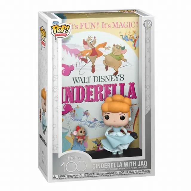 Funko Pop! Movie Posters: Disney (100th Anniversary) - Cinderella with Jaq #12 Figure 2