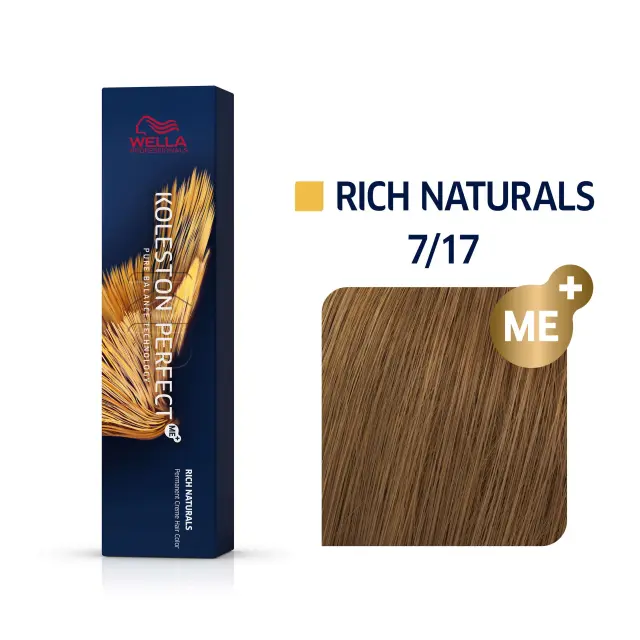Wella Professionals Koleston Perfect Me+ Deep Browns 60ml | Απόχρωση 7/17 Ξανθό Σαντρέ Καφέ 2