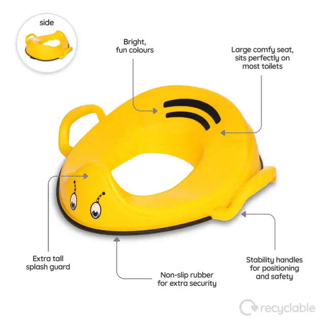MYCARRYPOTTY My Little Trainer Seat - Εκπαιδευτικό καθισματάκι / Μελισσούλα κίτρινη 2