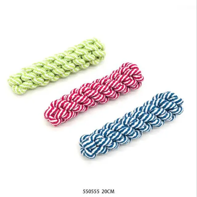 Παιχνίδι σκύλου σχοινί πλεκτό - 20cm - 12pcs - 550550 2