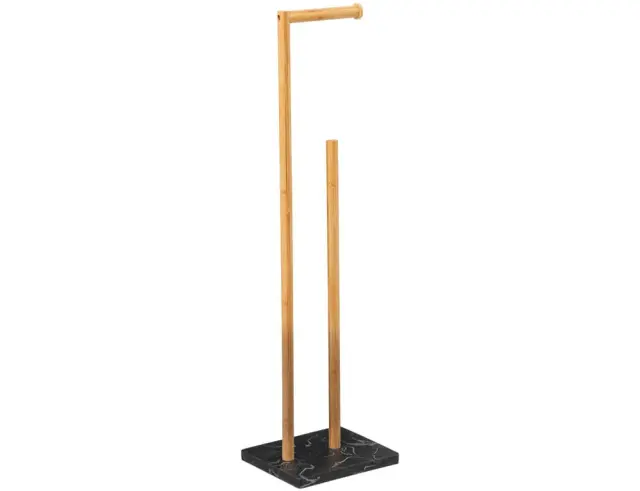Βάση Χαρτιού Τουαλέτας 5Five με διαστάσεις 22x18x78cm - Μαύρο/Καφέ 200113B