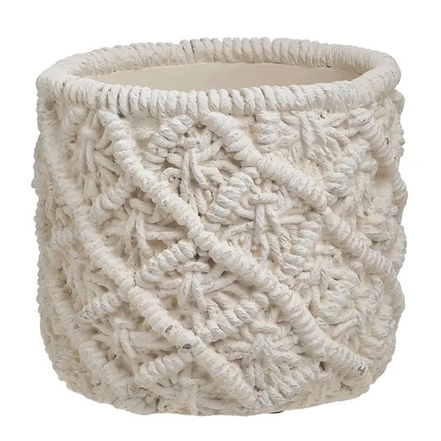 Κασπώ τσιμεντένιο αντικέ εκρού 18x16cm InArt 3-70-259-0053