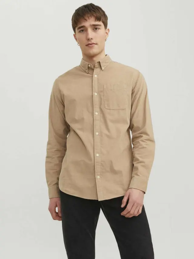 JJECLASSIC CORD SHIRT LS SN Crockery