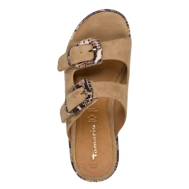 Παντόφλα Mule μπεζ Tamaris - 38 3