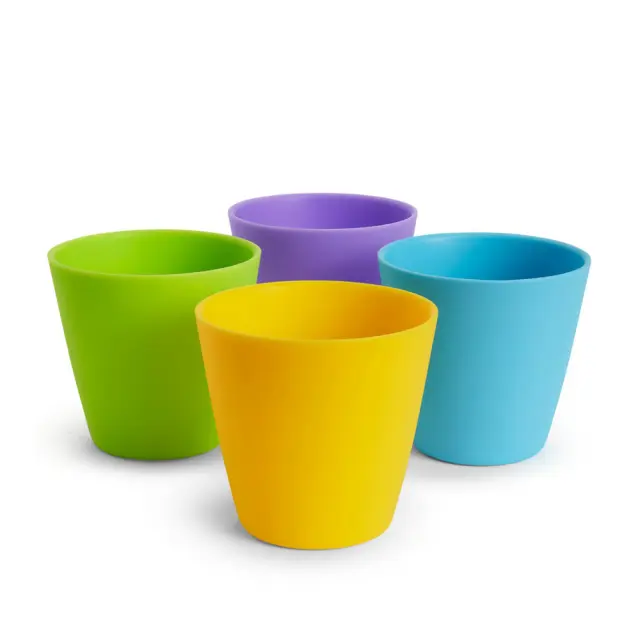 Munchkin Modern Multi Cups Χρωματιστά Πλαστικά Ποτηράκια (18m+) 4τμχ 2