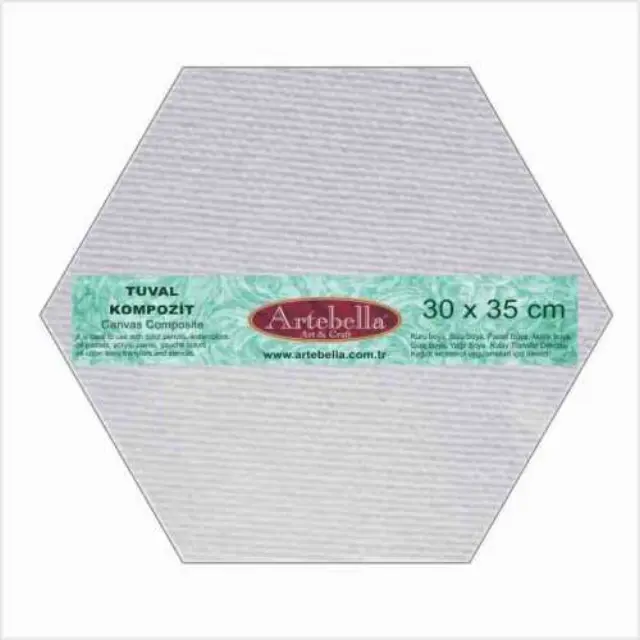 Artebella Καρτολίνο Ζωγραφικής Εξάγωνο 280g/m² - 30x35cm - 1τεμ