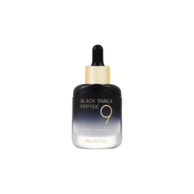 FarmStay Black Snail & Peptide9 Ampoule Προσώπου για Ενυδάτωση και Αντιγήρανση, 35ml