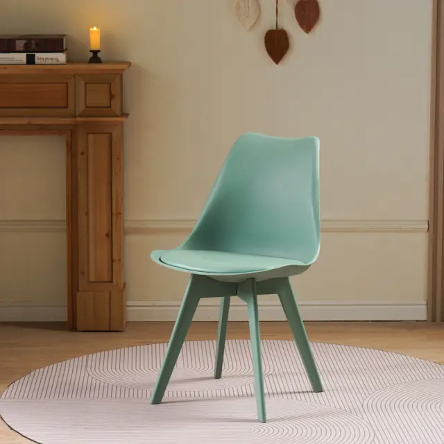 Καρέκλα Gaston I pakoworld PP-PU σε μέντα απόχρωση 48.5x53.5x81.5εκ 2