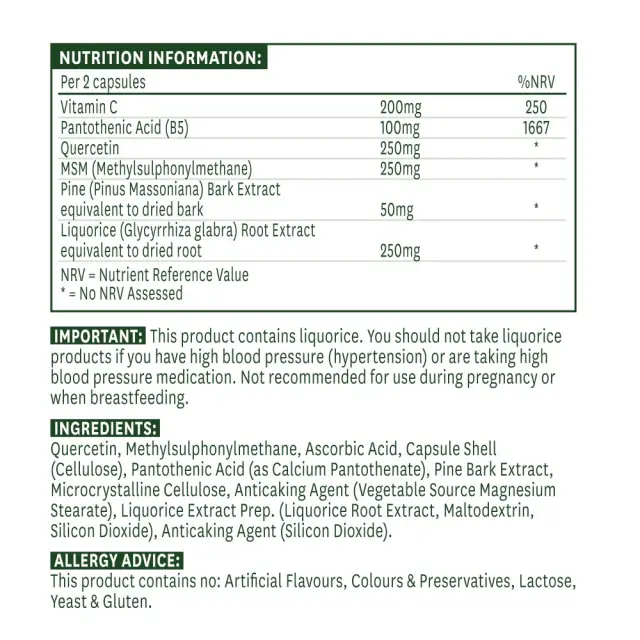 Natures Aid Quercetin Formula 2