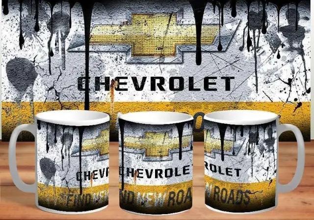 κούπα chevrolet κεραμική 330ml λευκη με συσκευασία δώρου " με δυνατότητα προσθήκης ονόματος η ευχές (fx)