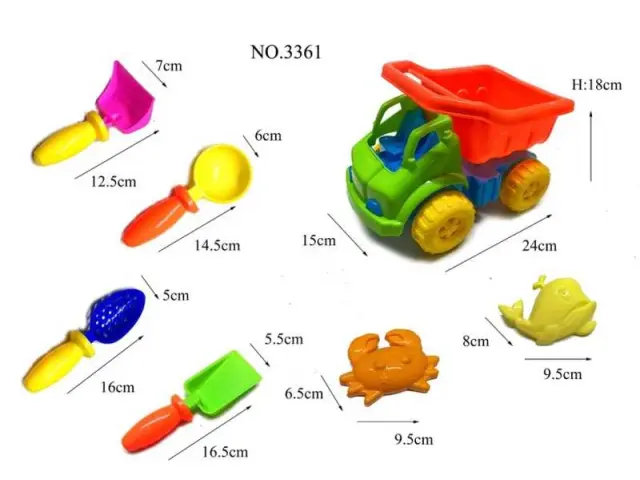 Σετ παιχνίδια παραλίας - 7pcs - 3361 - 232221 2