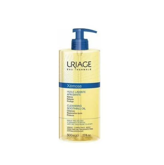 Uriage Xemose Huile Lavante Apaisante Λάδι Καθαρισμού Προσώπου & Σώματος για επιδερμίδα με τάση ατοπίας, 500ml