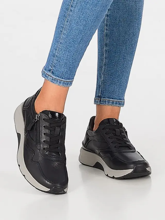 Gabor Sneakers Γυναικείο δέρμα Μαύρο GAB/76896 002-BLACK - 38 2