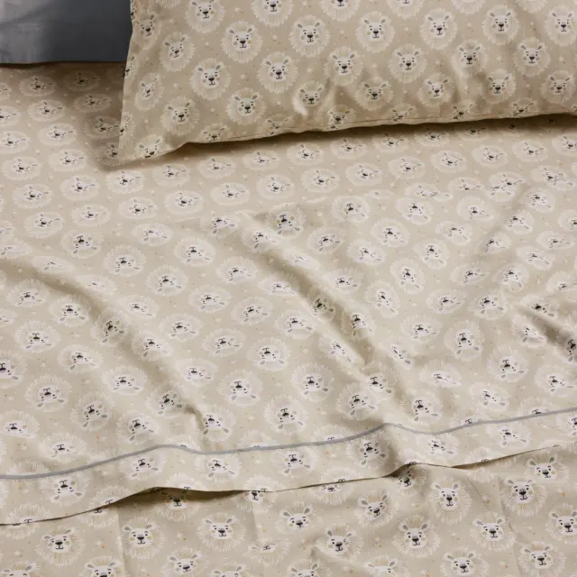 Σετ Παιδικά Σεντόνια Μονά 3 Τεμαχίων Das Kids 4979 Taupe 170x260 2