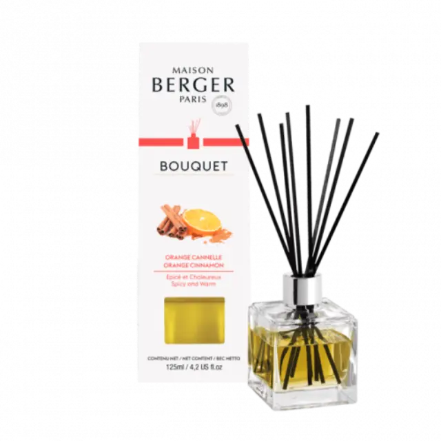 Maison Berger Paris Scented Bouquet Cube Διαχύτης Αρώματος Orange De Cannelle125ml