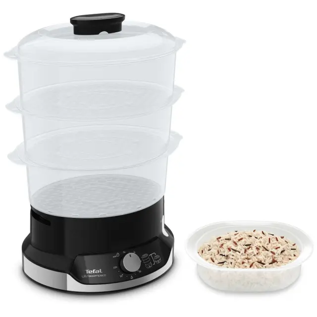 Tefal VC2048 Ultracompact Ατμομάγειρας με 3 Επίπεδα Μαγειρέματος 9lt