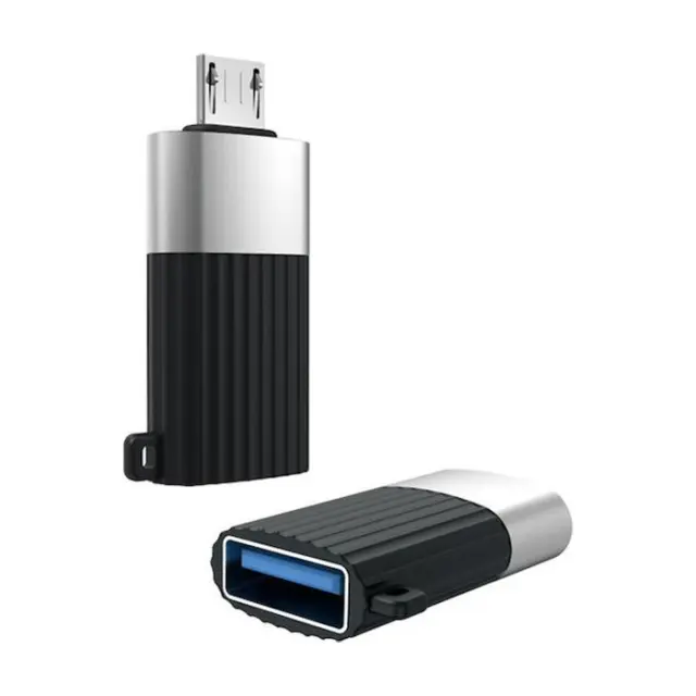 Αντάπτορας USB High-Speed Α αρσ. - Micro USB αρσ., σε μαύρο χρώμα