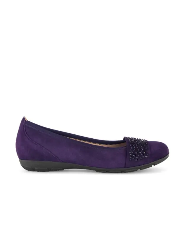 Gabor Μπαλαρίνες Γυναικείο δέρμα Nubuck Μωβ GAB/54167 13-PURPLE 3
