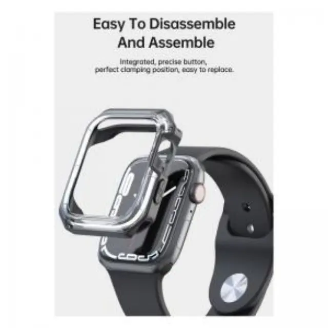 Θήκη TPU & PC Devia Apple Watch 7/ 8/ 9 41mm Shock Proof Sport Σκούρο Μπλε N62161 3