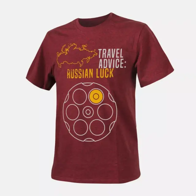 Helikon-Tex T-Shirt Russian Luck-Μπλούζα Κοντομάνικη για Καθημερινή Χρήση - 07-RED-Κόκκινο