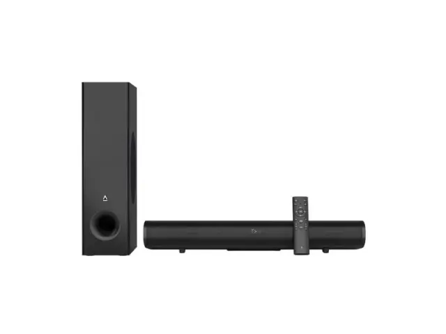 Creative Stage Pro 2.1 soundbar with subwoofer 160W peak 80W RMS Dolby Audio SuperWide HDMI ARC USB-C Optical-in AUX (51MF8495AA000) 2