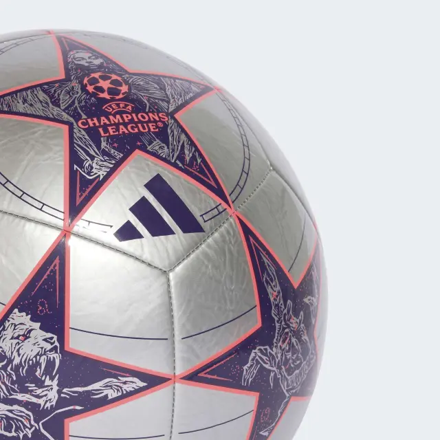 Adidas UEFA Champions League Club Soccer Ball Silver JP1539 - 5 3