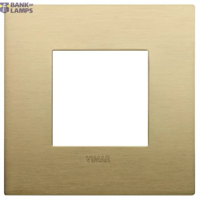 Classic plate 2M metal brushed brass