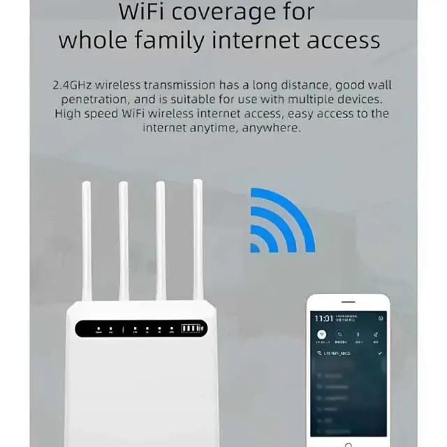 Andowl Q-A10 Ασύρματο 4G Mobile Router Wi‑Fi 5 με 4 Θύρες Ethernet 07510670 3