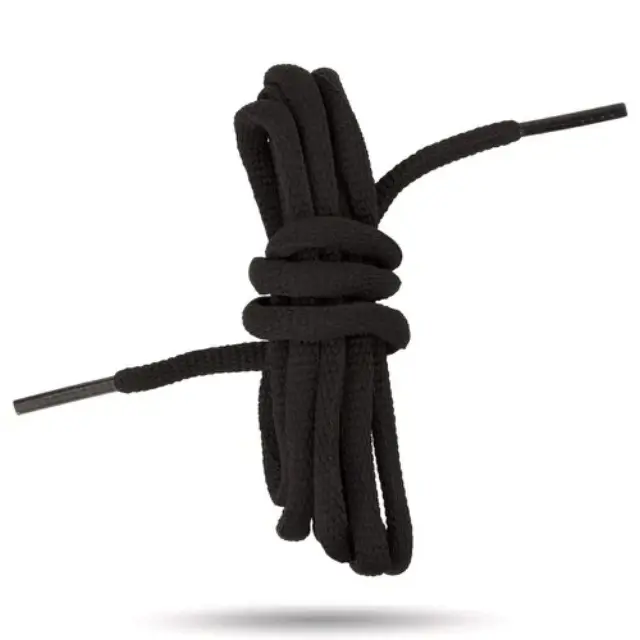 Galaxy Laces-Οβαλ Κορδόνια Μαύρα - 01-Black-Μαύρο