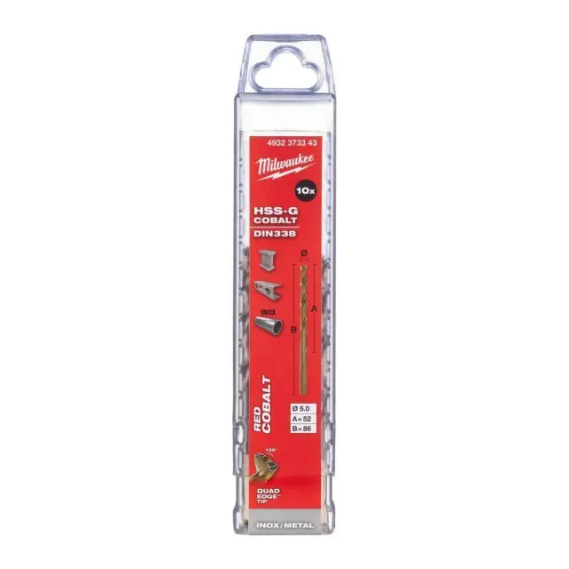 Milwaukee 4932373343 - Τρυπάνι κοβαλτίου 5.0mm 2