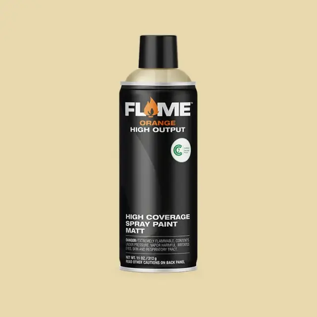 Flame Orange Spray Paint 400ml FO-702 Ivory Light
