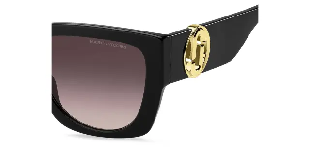 Marc Jacobs Marc Γυναικεία Γυαλιά Ηλίου με Μαύρο Κοκκάλινο Σκελετό και Μαύρο Ντεγκραντέ Φακό MARC 687/S 807HA 3