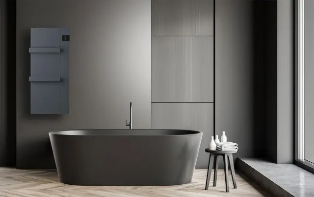 Radialight Onsen 750 Watt Ανθρακί - Ψηφιακή Πετσετοκρεμάστρα Μπάνιου 3