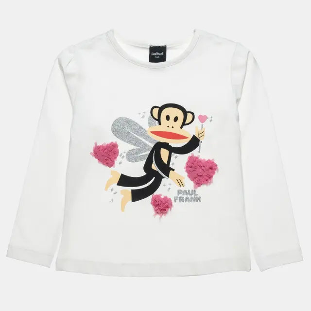 Μπλούζα Paul Frank με ανάγλυφες και glitter λεπτομέρειες
