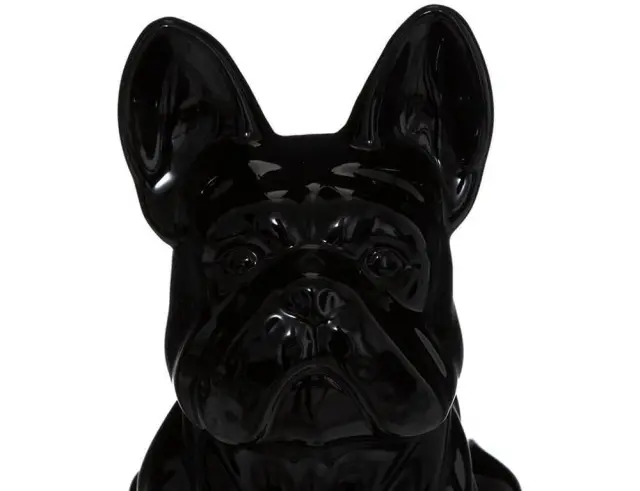 Διακοσμητική Φιγούρα Σκυλάκι Bulldog Αtmosphera με διαστάσεις 22.5x18x12cm - Black 168329A 2