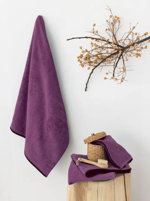 Πετσέτα Λουτρού 80x160 500gsm Palamaiki Brooklyn 100% βαμβακερό- Cherry
