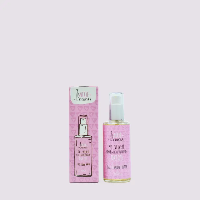 ALOE+ COLORS So Velvet 3 In 1 Multi Vitamin Dry Oil Ξηρό Λάδι για Πρόσωπο & Σώμα & Μαλλιά 100ml 2