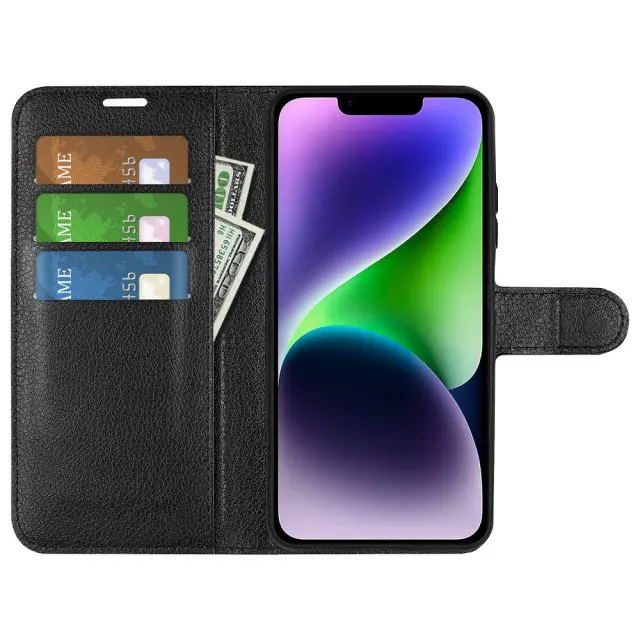 Θήκη Βιβλίο για iPhone 15-Black OEM 3