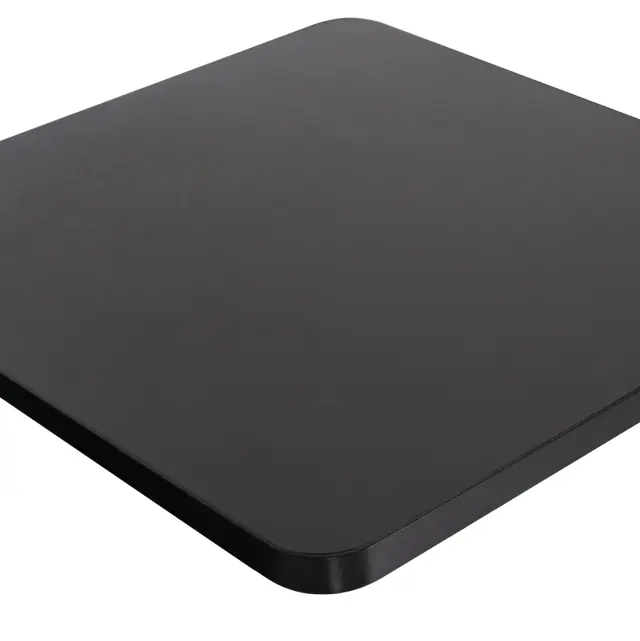 ΕΠΙΦΑΝΕΙΑ ΤΡΑΠΕΖΙΟΥ SINTERED STONE ΤΕΤΡΑΓΩΝΗ FB96655.01 ΜΑΥΡΗ ΜΕ ΠΛΑΙΣΙΟ ALU ΜΑΥΡΟ 80x80εκ. 3